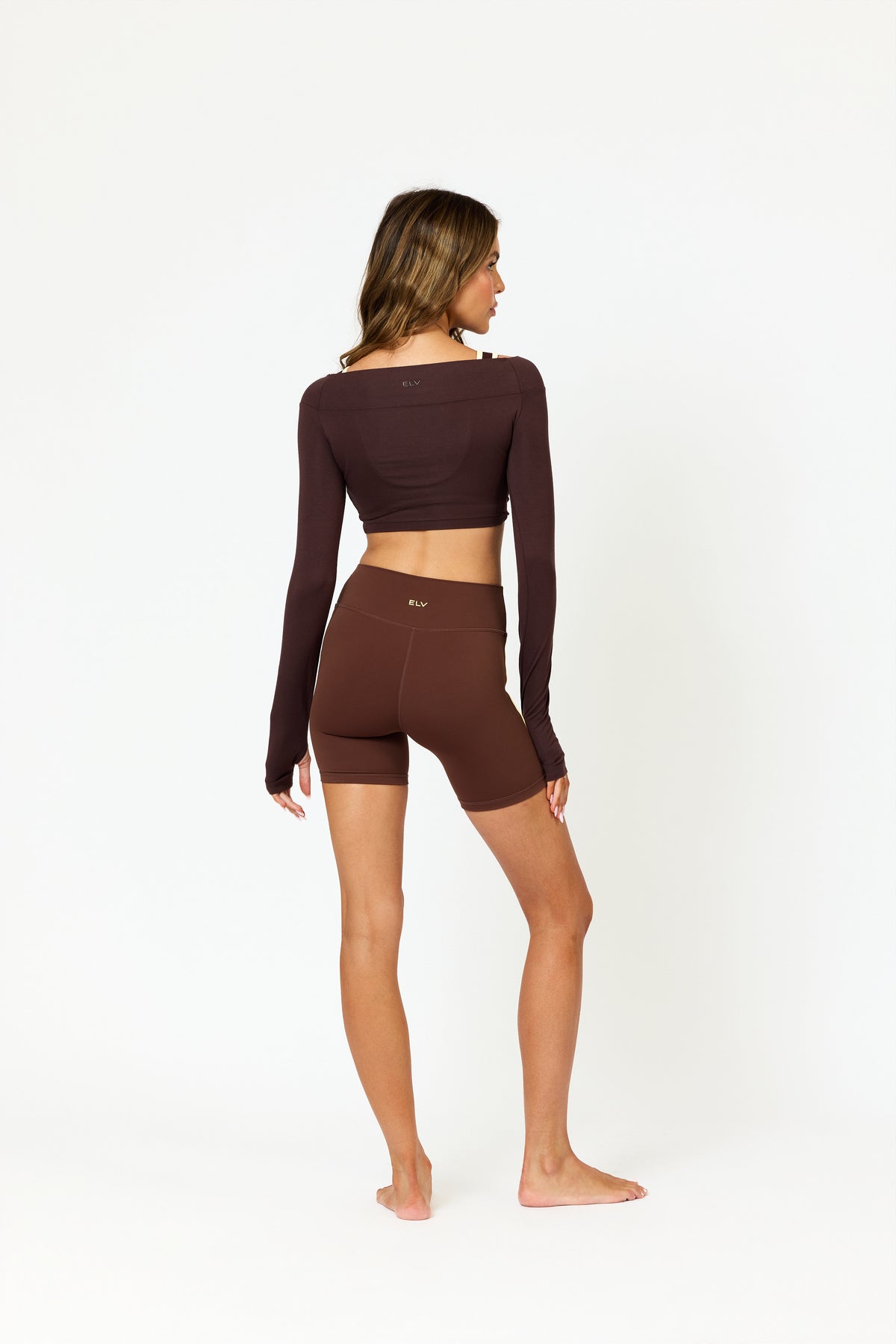 Kaia Twist Long Sleeve top Espresso