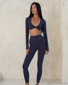 AURA LONG-SLEEVE TOP NAVY-ÉLEVÉ-ELV ACTIVE