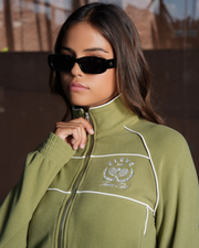 COURT CLUB JACKET- OLIVE