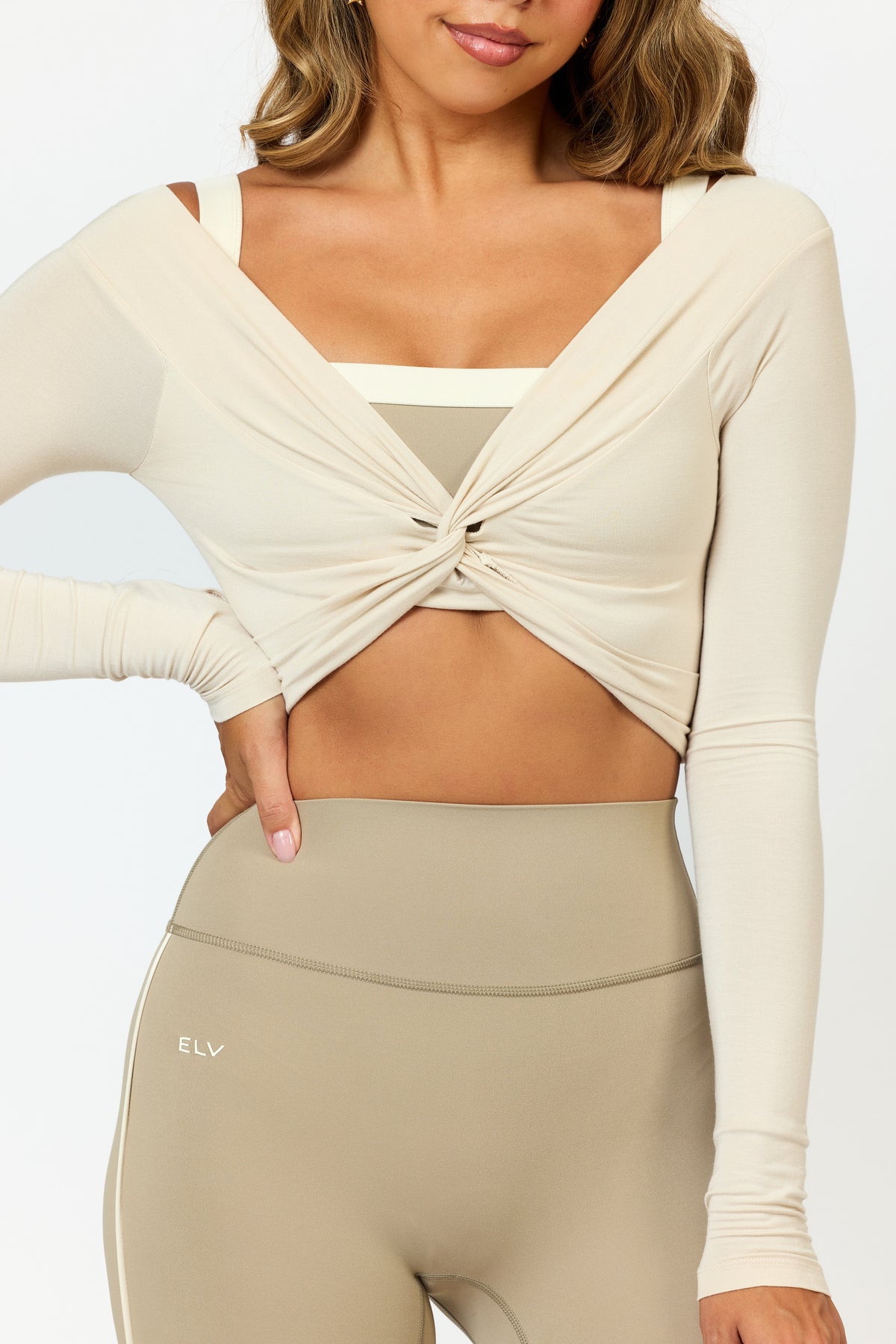 KAIA TWIST LONG SLEEVE TOP