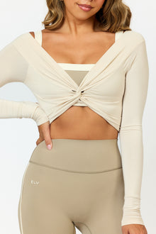 KAIA TWIST LONG SLEEVE TOP