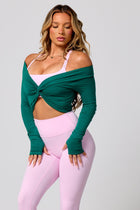 KAIA TWIST LONG SLEEVE- JUNIPER 