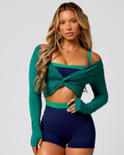 KAIA TWIST LONG SLEEVE- JUNIPER 