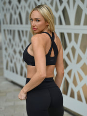 LUNA SPORTS BRA- BLACK- ÉLEVÉ- ELV ACTIVE