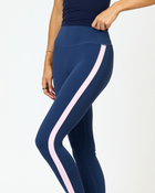 Nalu Stripe leggings- Pacific Blush
