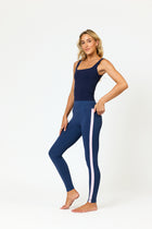 Nalu Stripe leggings- Pacific Blush
