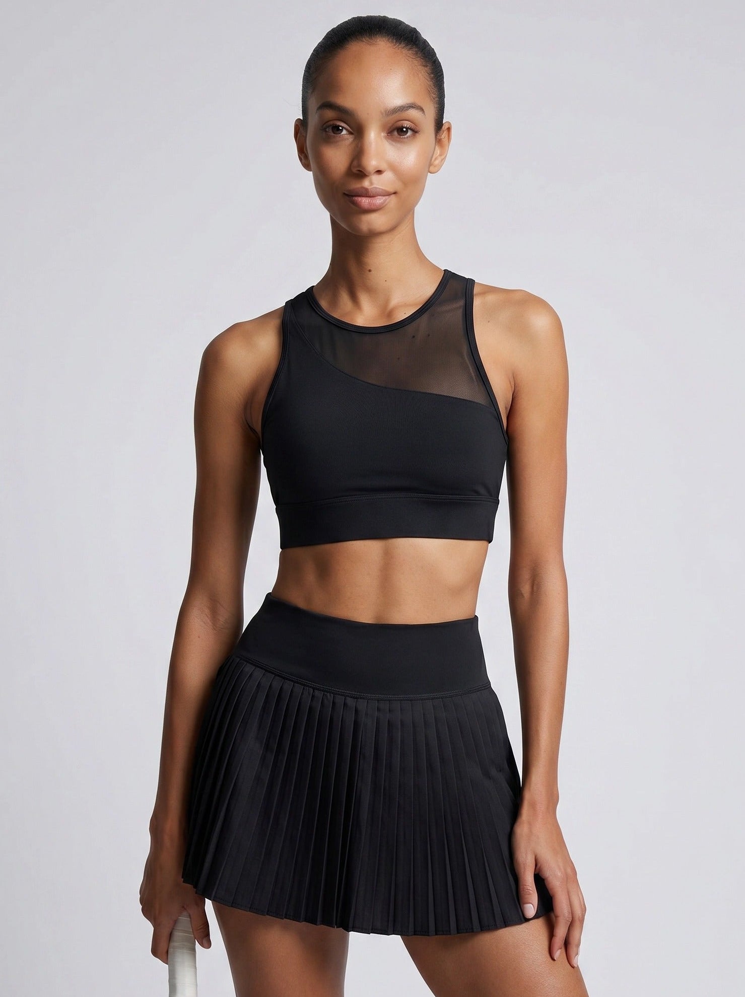 LA PLEATÉ Set Skirt – High-Waisted Pleated Mini Skirt for Women