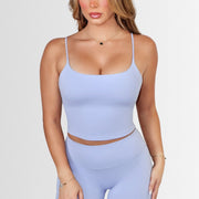 AIRLUXE CAMI SPORTS BRA -BLEU- ÉLEVÉ