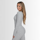 LAYLA LOUNGE LONG - SLEEVE - SILVER HAZE Élevé