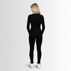 LAYLA LOUNGE LONG - SLEEVE - NOIR Élevé
