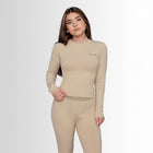 LAYLA LOUNGE LONG SLEEVES- Oat Milk Élevé