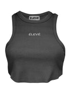 BASIC CROP- NOIR- ÉLEVÉ