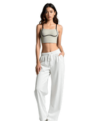 THE ÉPURE SPORTS BRA - ALMOND CRÈME Élevé