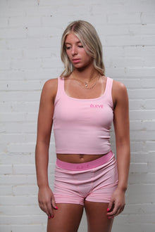 The Layla Lounge Lounge Set - Tank Top Set - Cotton Candy - Élevé